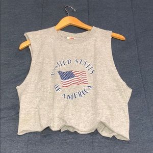 Cropped muscle tee ( never worn)